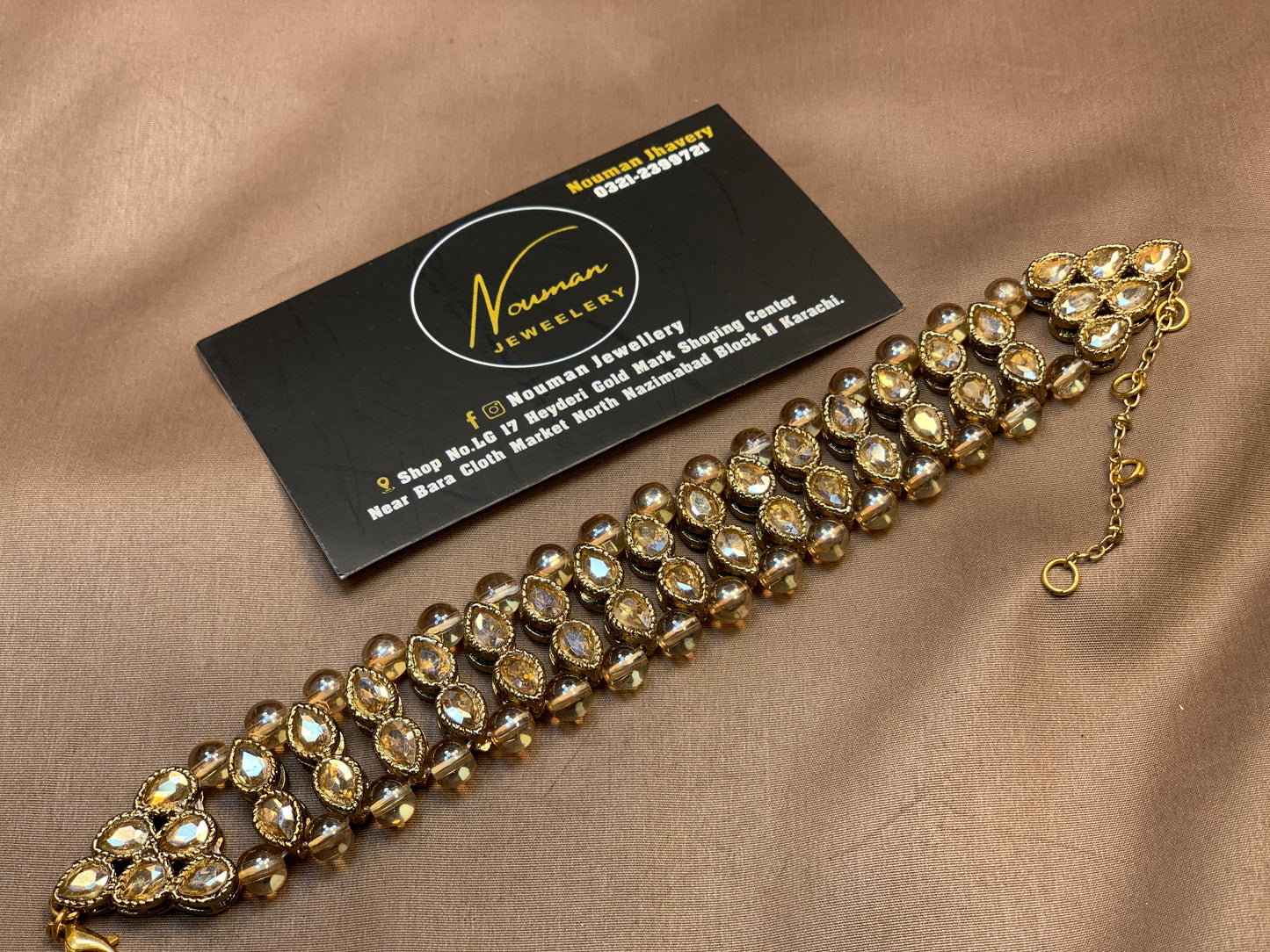 Zircon Adjustable Hand Bracelet