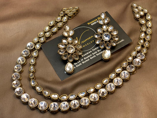 Kundan Antique Necklace Set