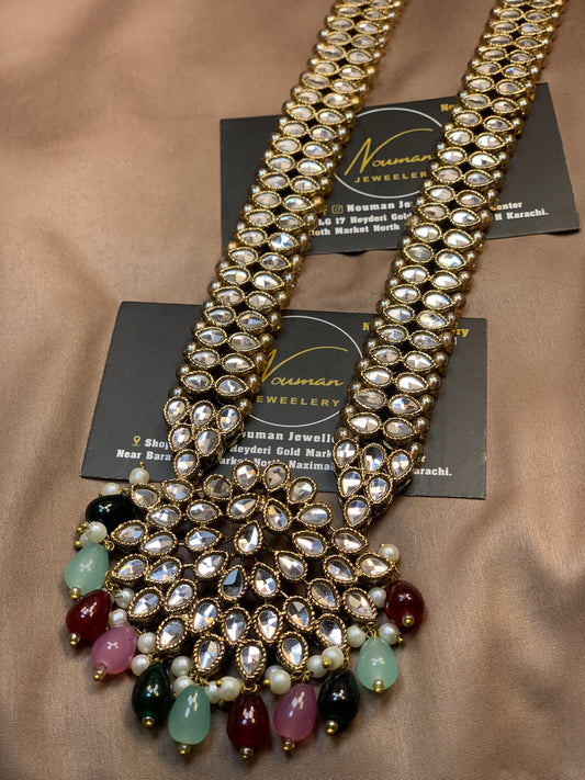 Kundan Multi-Beads Long Mala