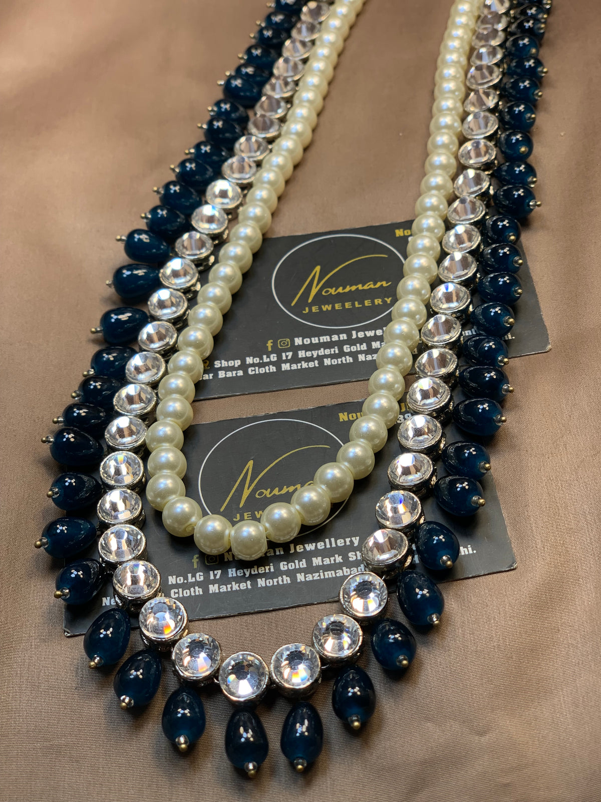 Exquisite Zinc Silver Long Mala Necklaces