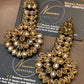 Gold Kundan Statement Earrings