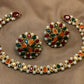 MultiColor Kundan Pearl Necklace Set