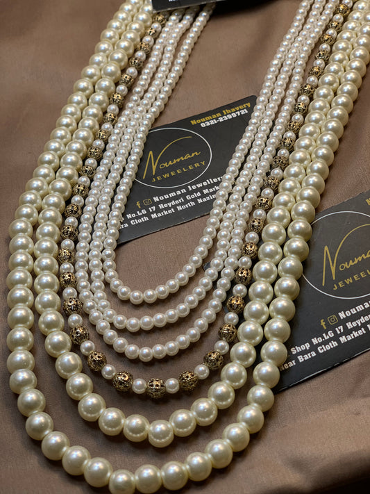 Exquisite Pearls Long Antique 6 Layers Mala