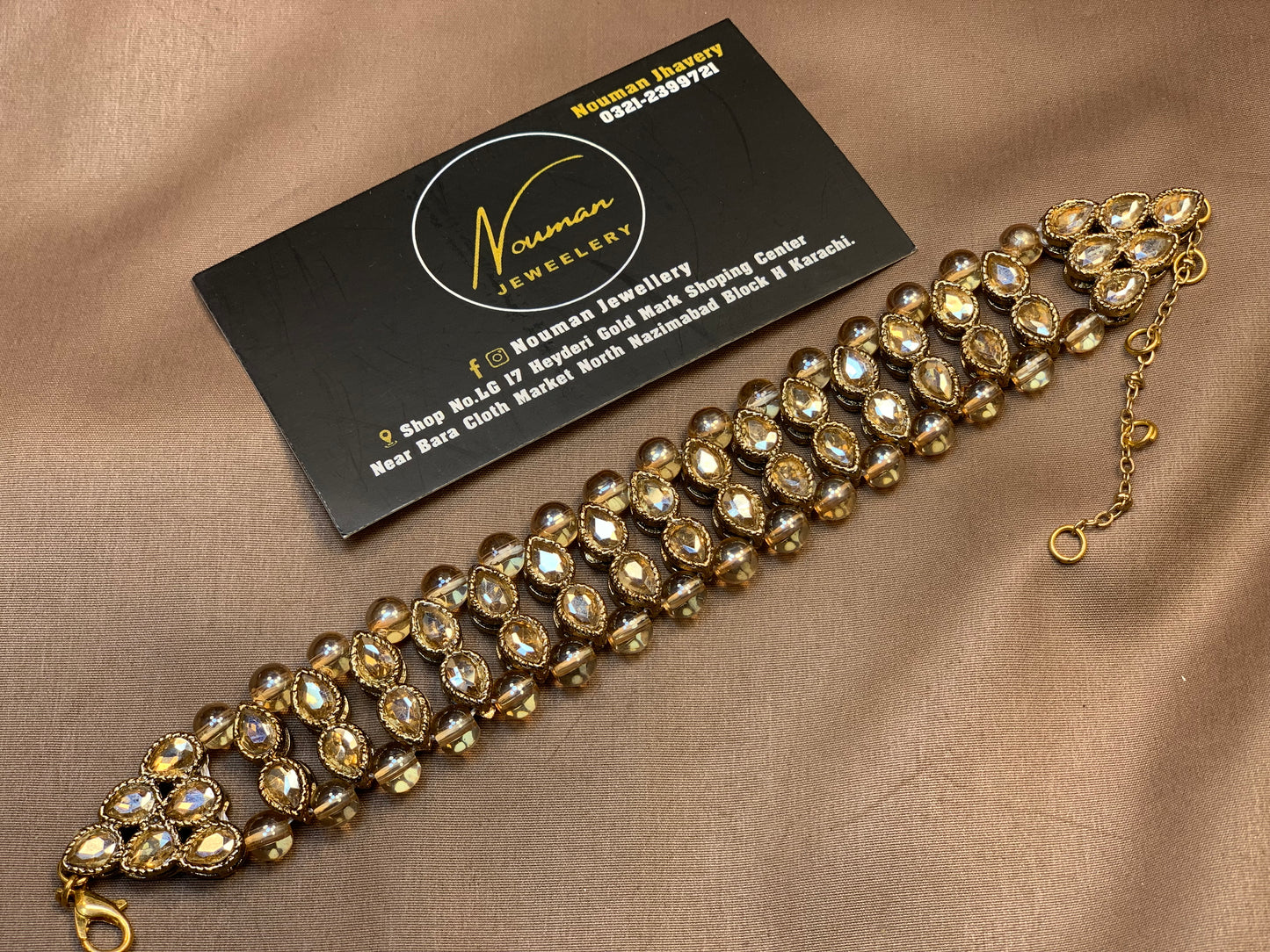 Zircon Adjustable Hand Bracelet