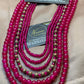 Exquisite 6 Layers Shoking Mala With Antique beats