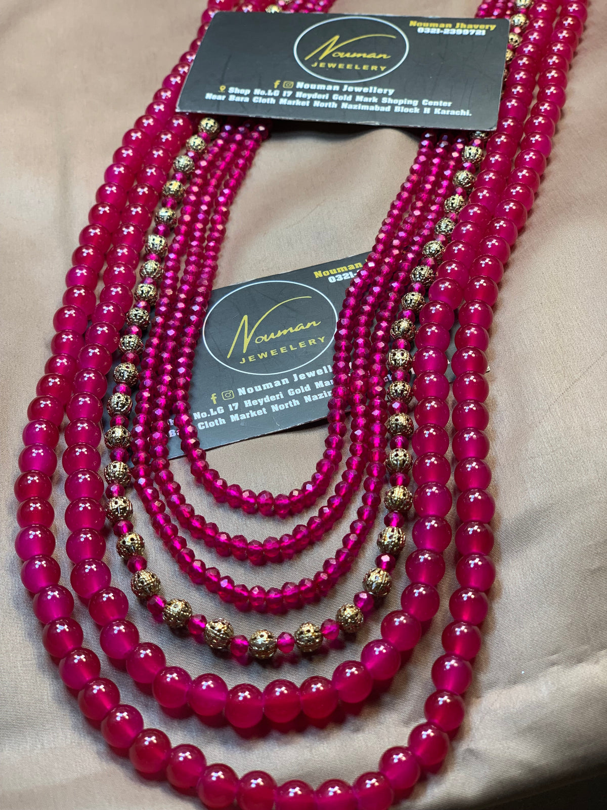 Exquisite 6 Layers Shoking Mala With Antique beats