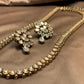 Elegant Kundan Long Mala Necklace Set