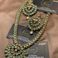 Mint Green Long Mala with Pendant Set