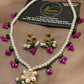 Pearl & Multicolor Kids-Friendly Necklace Set