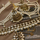 Exquisite Kundun Choker Set with Sahara With Pearl