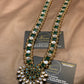 Kundun Emerald Long Mala With Pendant