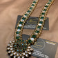 Kundun Emerald Long Mala With Pendant