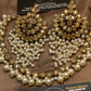 Antique Gold Kundan Pearl Statement Jewellery Set