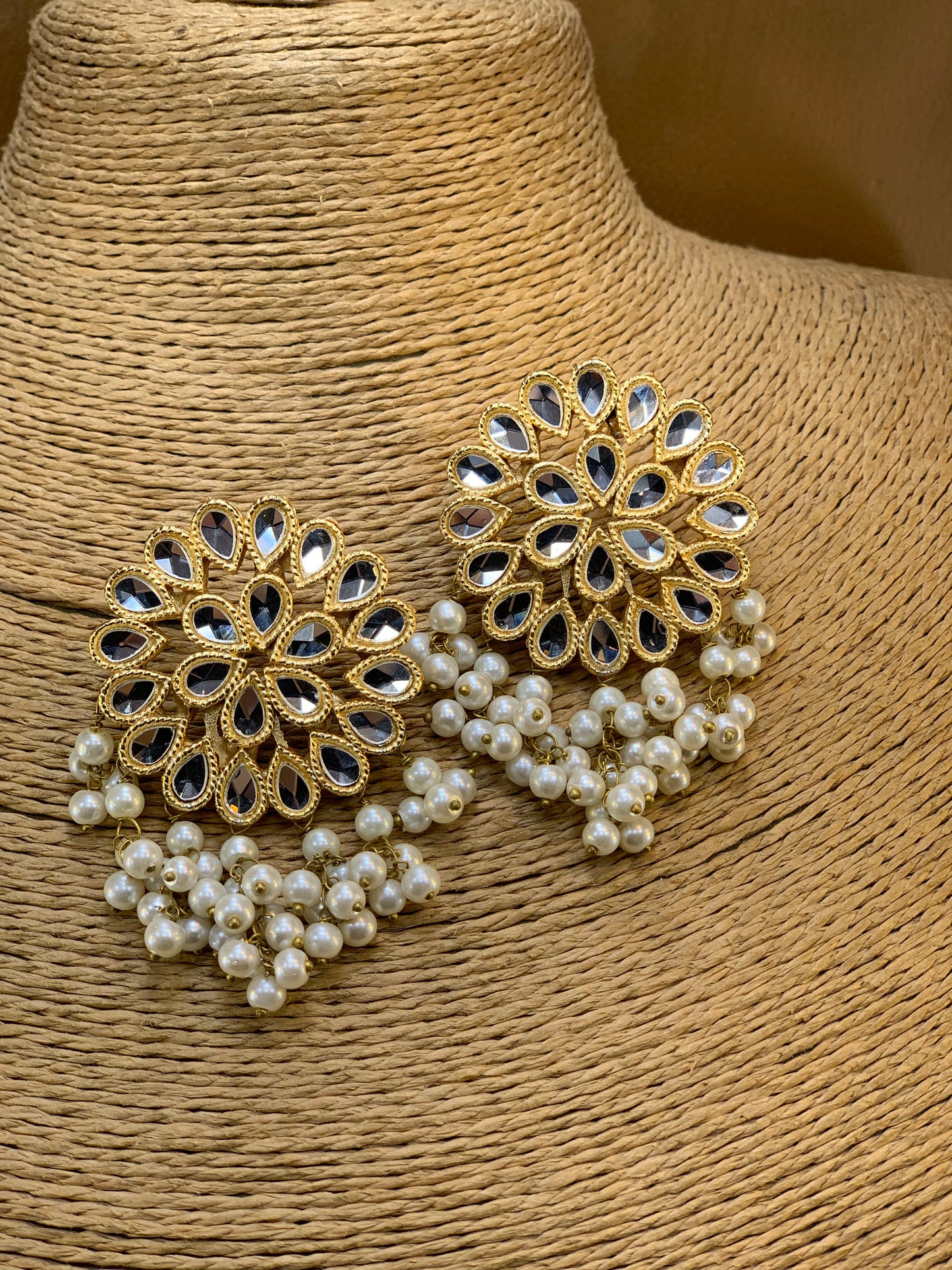 kundun Pearl Royal Statement Jewellery