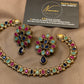Multicolor Kundan Pearl Necklace Set