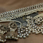 Kundan Silver Pearl Statement  Bridal Choker Set
