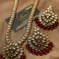 Classy Kundan Long Mala Pandant Jewellery Set