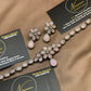 Elegant Royal Soft Pink Floral Stone Jewellery Set