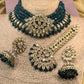 Kundan Emerald Green Statement Set