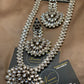 Silver Kundan Long Mala Set