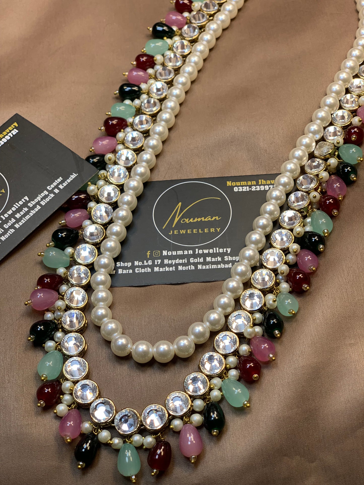Kundan Multi-Beads Long Mala