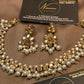 Pearl Kundan Gold-Tone Necklace Set