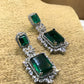 Emerald Green Royal Statement Earrings