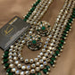 Kundan Emerald Bridal Mala Set