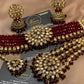 Premium Maroon Kundan Bridal Jewellery Set