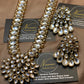 Exquisite Kundun Long Mala Pandant With Gorgeous Look Earring Set.