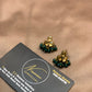 Kids Emerald Earrings Studs.
