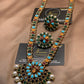 Multicolor Kundan Pearl Long Maala Set with Pendant.