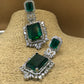Emerald Green Royal Statement Earrings