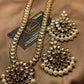 Kundun Pearl Mala Pandant Classy Jewellery Set