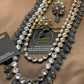 Exquisite Kundun Grey Long Mala Set