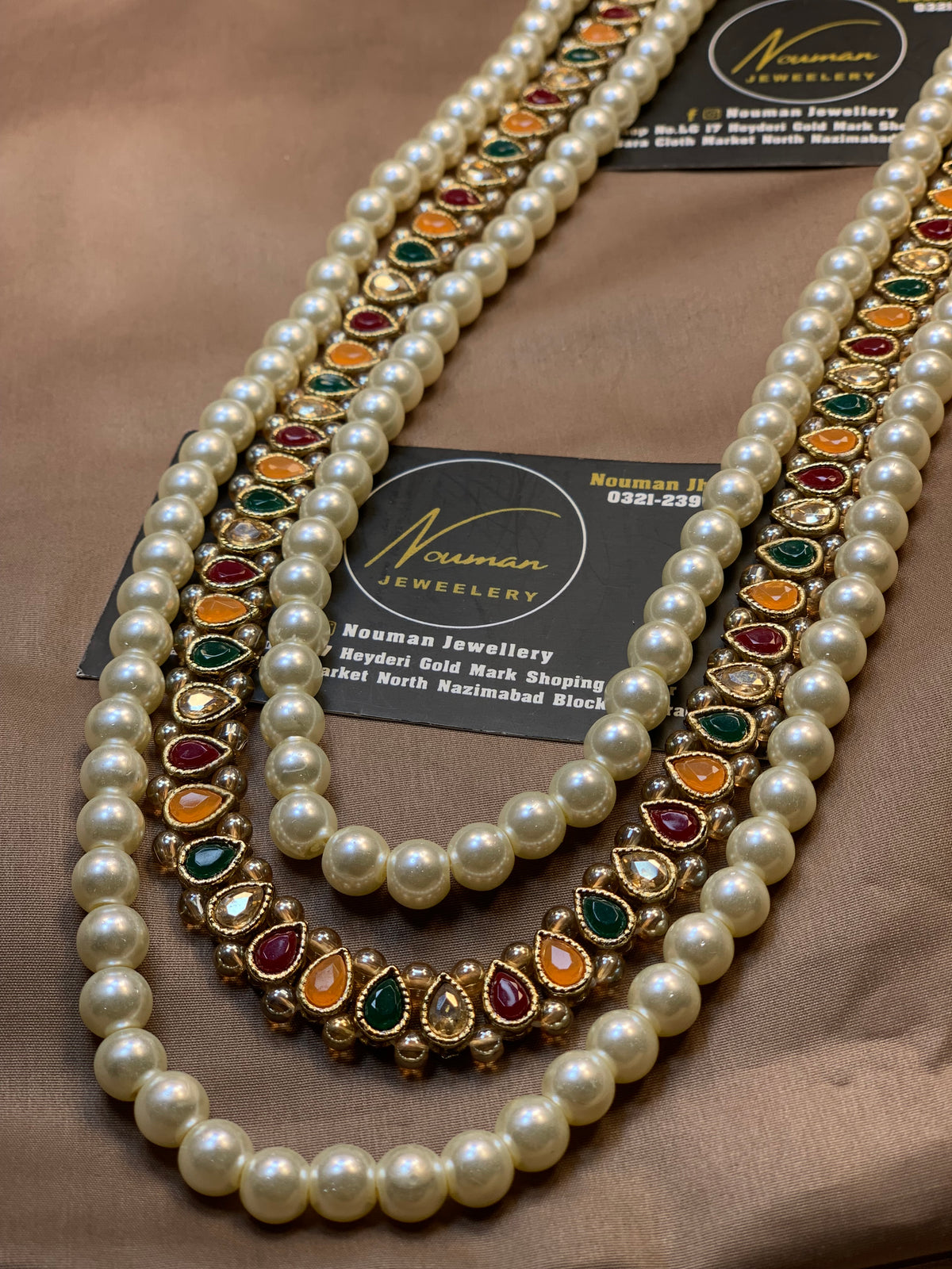 Multi kundun Pearl long Mala