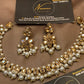 Pearl Kundan Gold-Tone Necklace Set