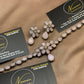 Elegant Royal Soft Pink Floral Stone Jewellery Set