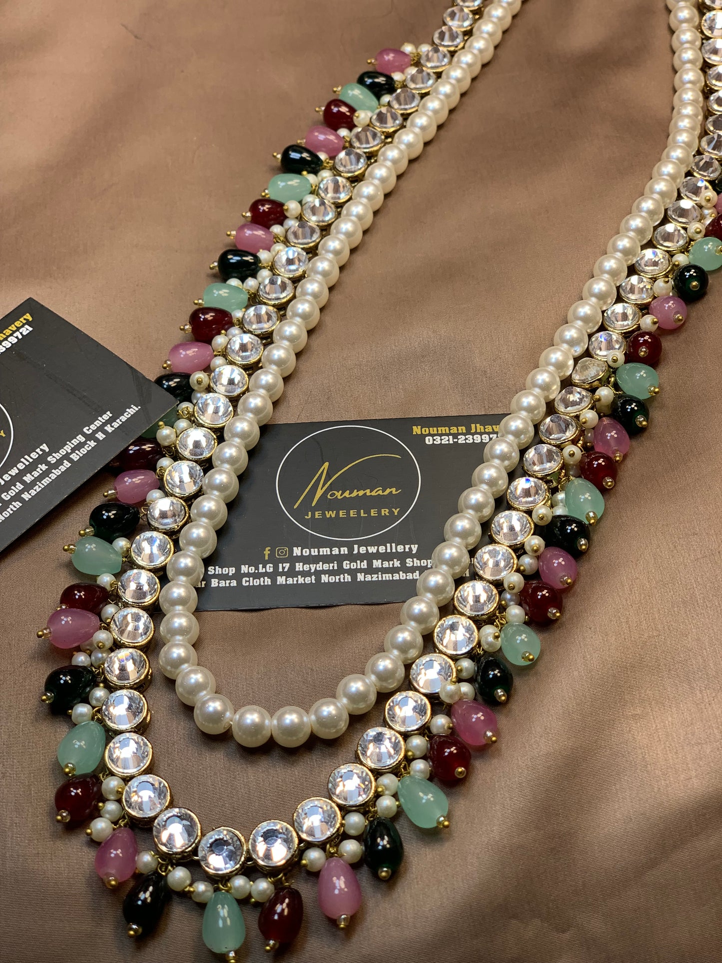Kundan Multi-Beads Long Mala