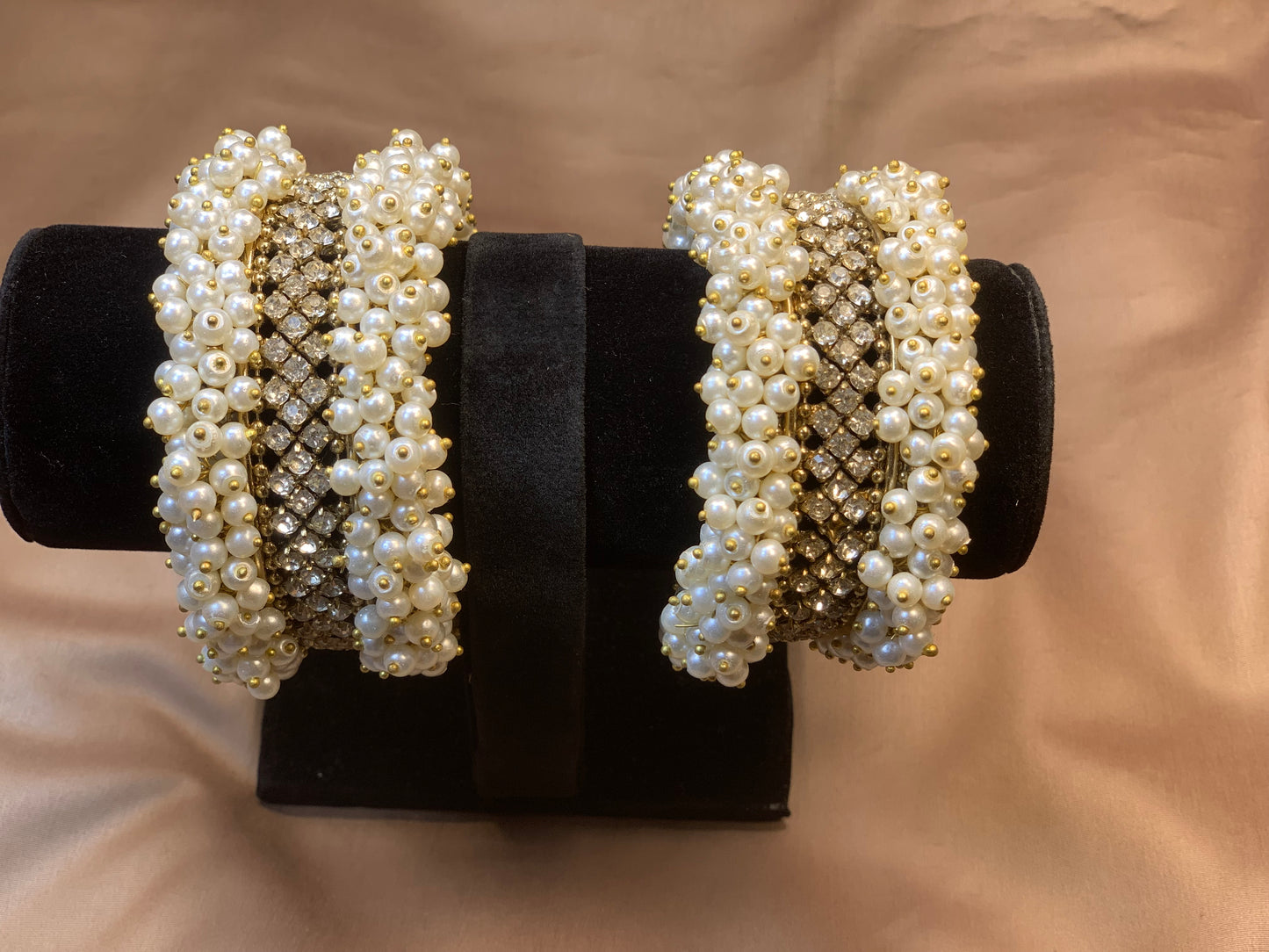Royal Pearl Zircon Bracelet Fill with Pearls Gajjar