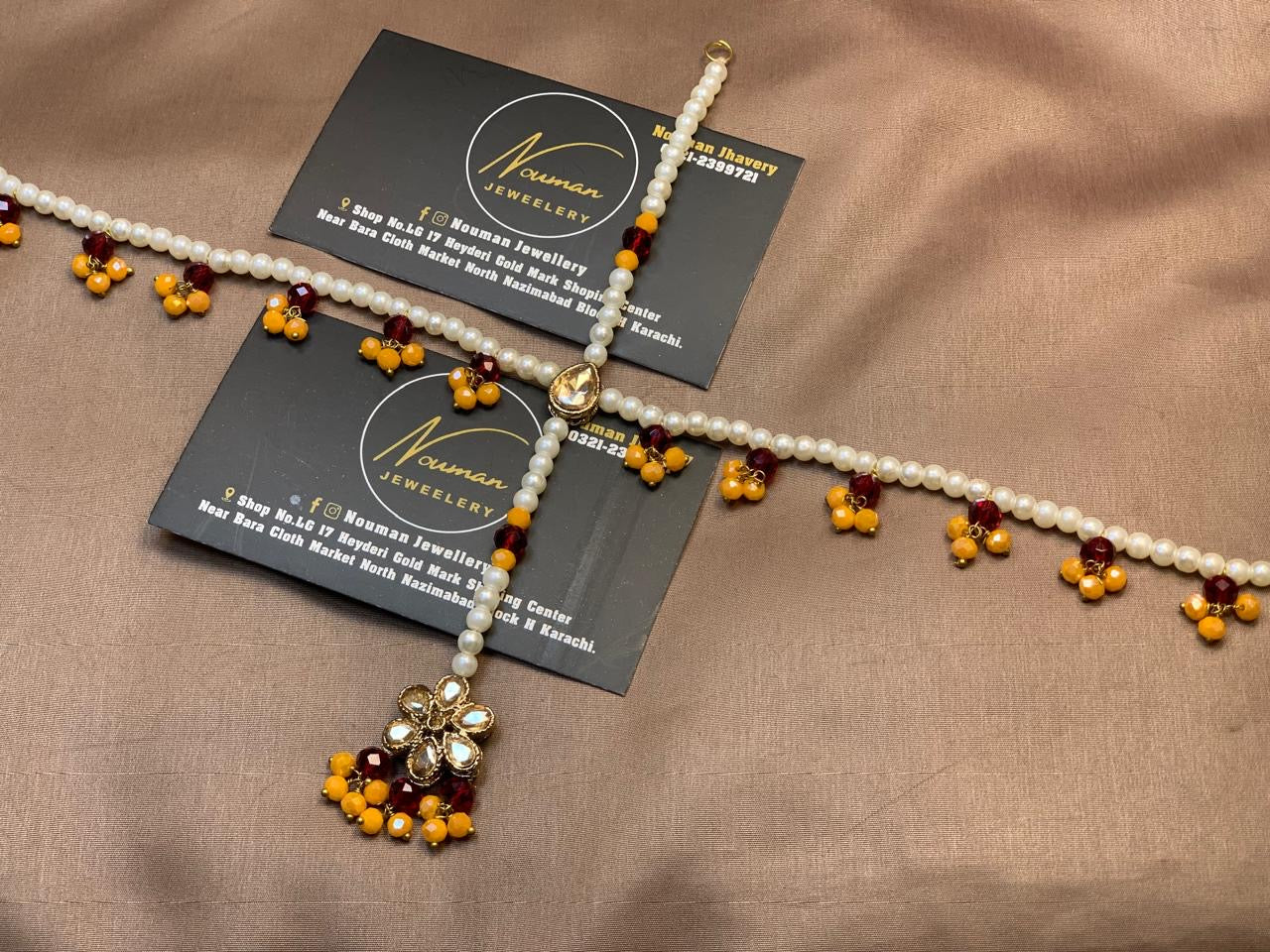 Kids Multicolor Kundan Sheesh Patti