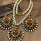 Multicolor Original Stone 20-Inch Long Pendant Set