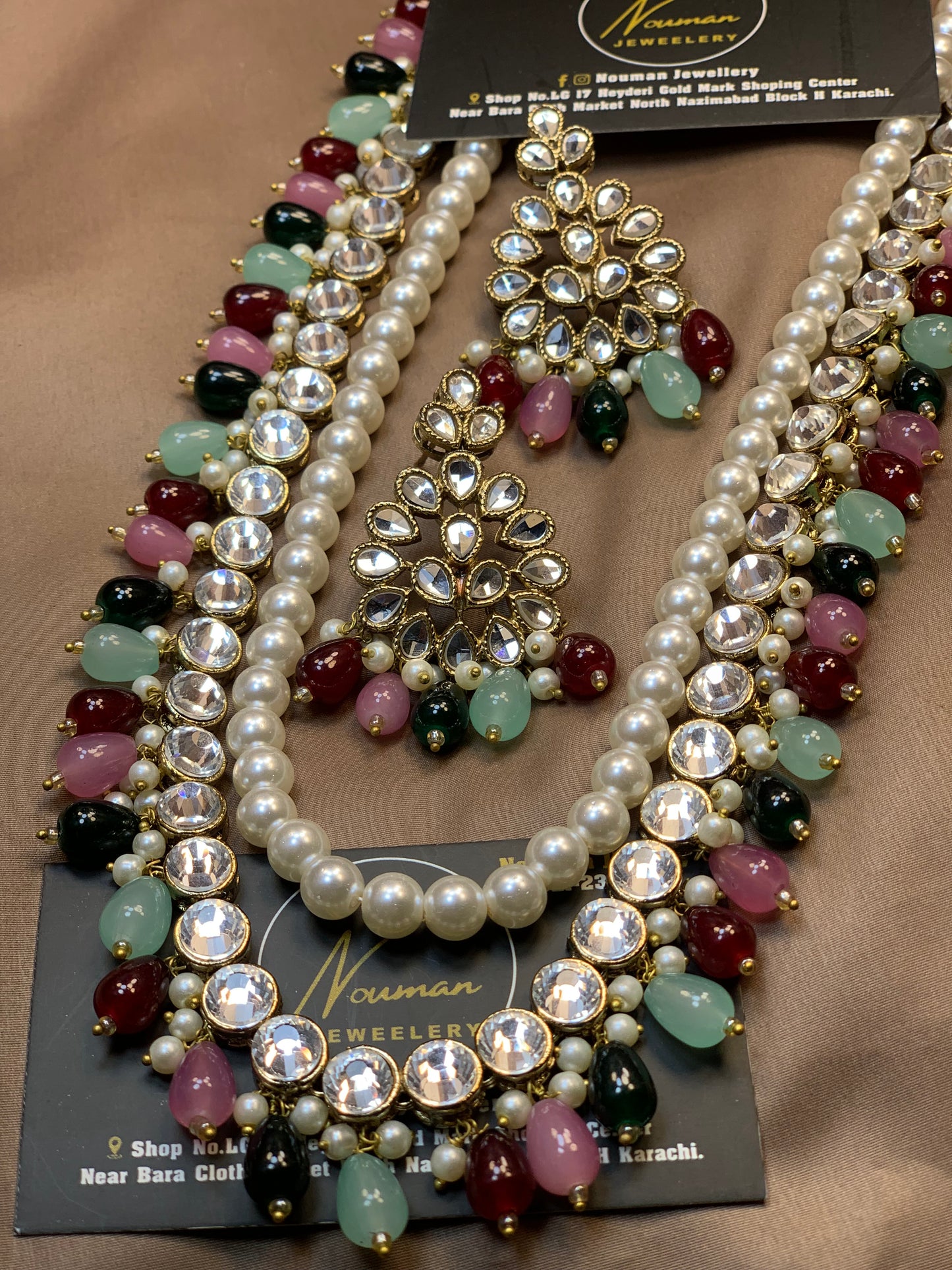Kundan Multi-Beads Long Mala Set