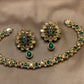 Emerald Green Kundan Pearl Necklace Set