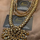 Exquisite Zircon Champagne Pearl Statement Jewellery Long Mala Pendant
