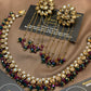 Royal Kundan Elegance ✨

A stunning combination Sea green and rich dark magenta/wine,Jewellery Set