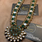Kundun Emerald Long Mala With Pendant