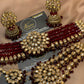 Premium Maroon Kundan Bridal Jewellery Set
