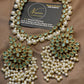 Exquisite mint Green Pearls Stylish Necklace Jewellery Sets.