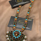 Multi Kundun Long Mala Pandant With Pearls